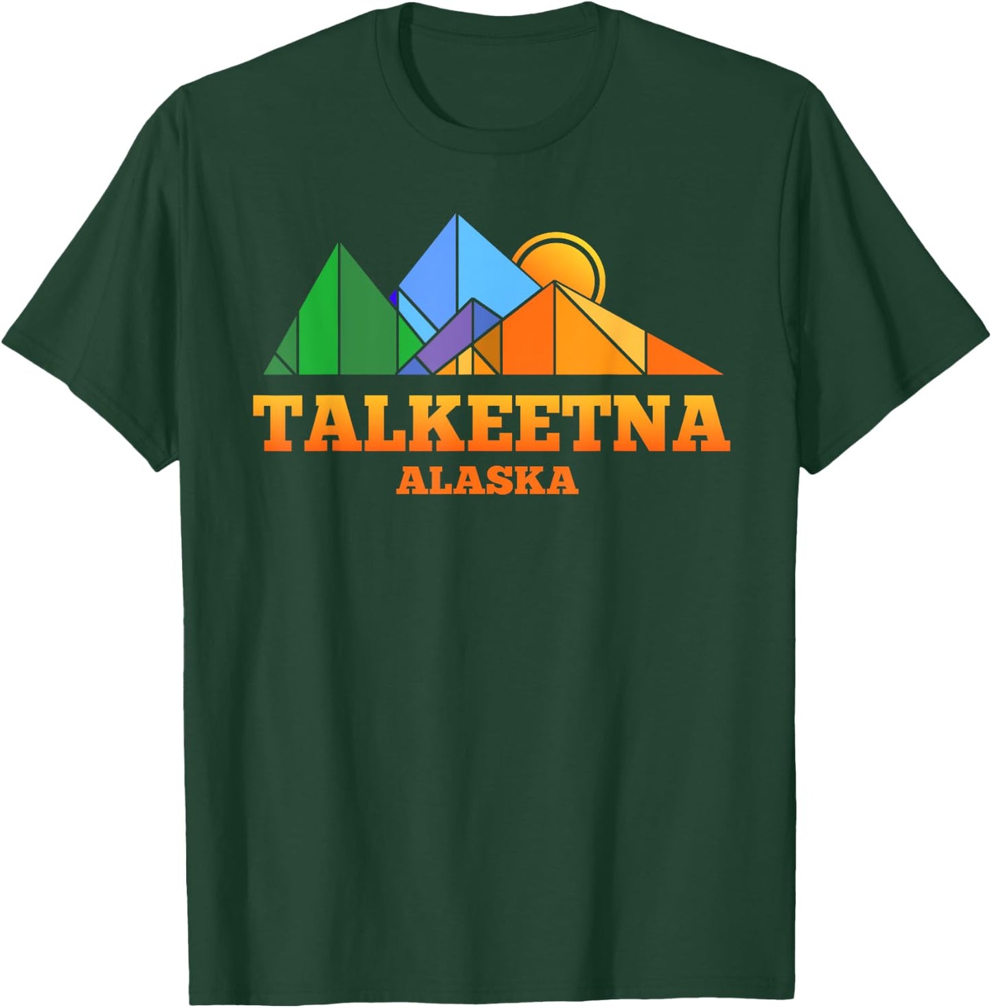Talkeetna Alaska Retro Mountain Gift or Souvenir T Shirt T-Shirt - T-Shirt | Forest