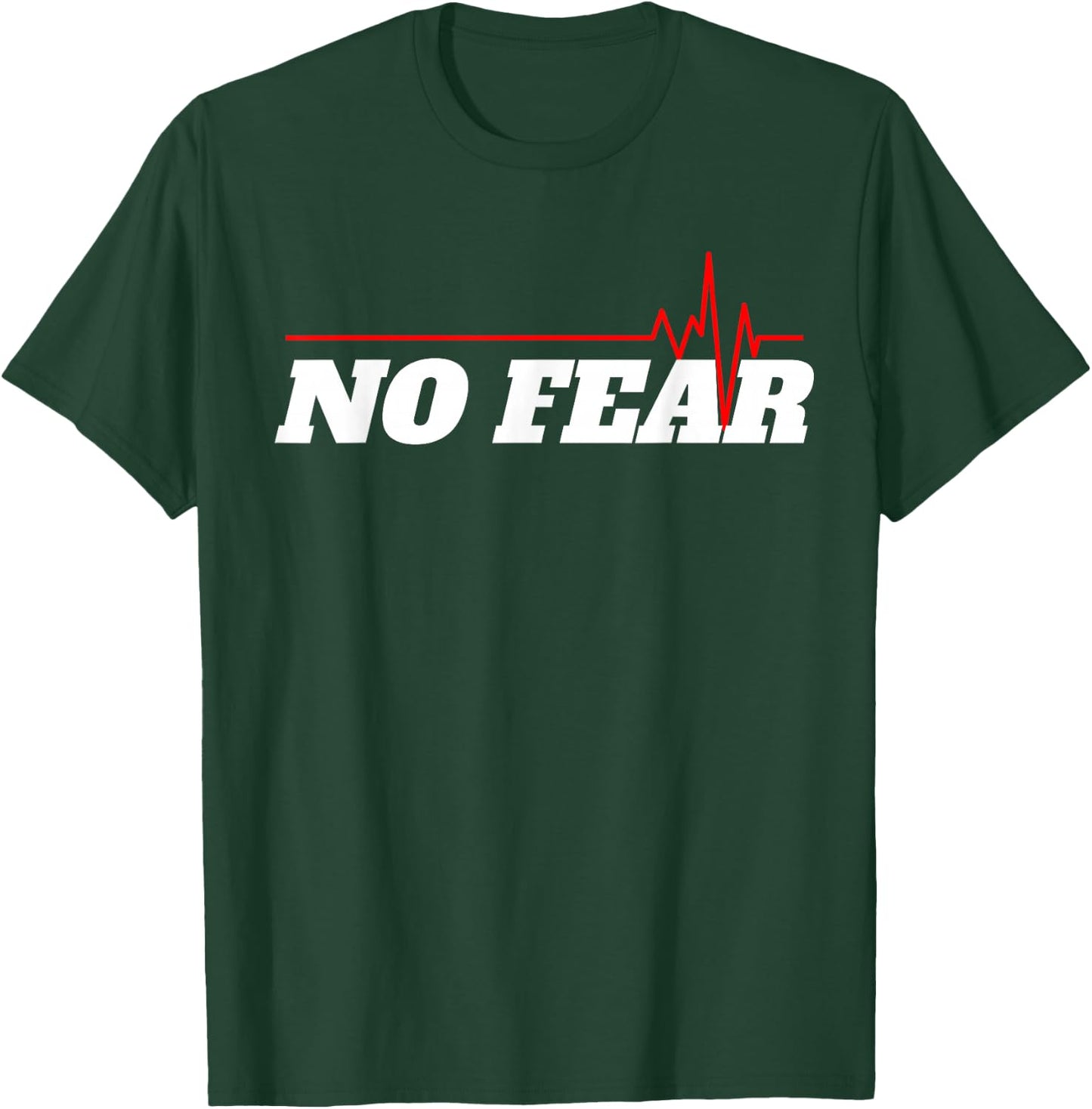 CZTee No Fear Motivation , Men, Adults, , Short Sleeve, Black, Small T-Shirt - T-Shirt | Forest