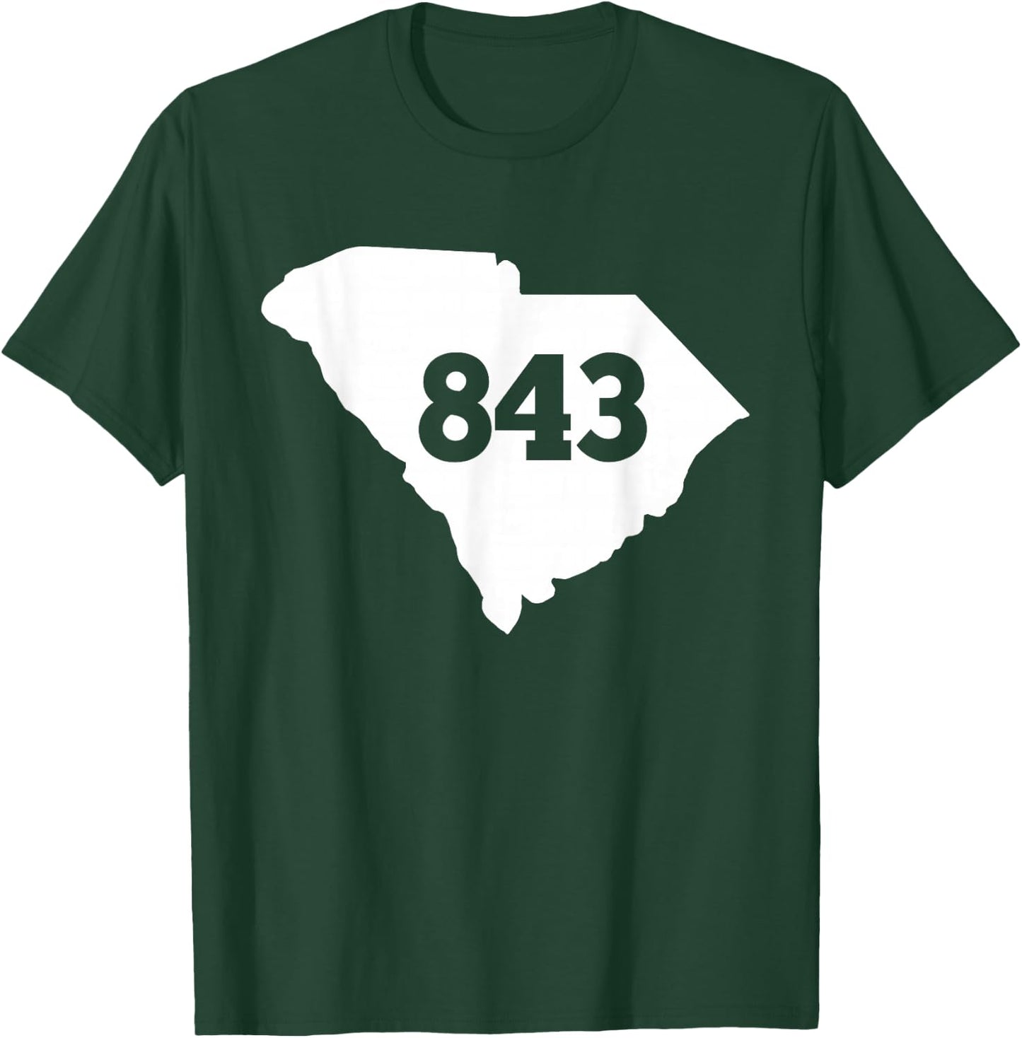South Carolina 843 Area Code T-Shirt - T-Shirt | Forest