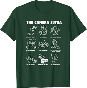 The Camera Sutra Kamasutra Photographer Cameraman T-Shirt - T-Shirt | Forest