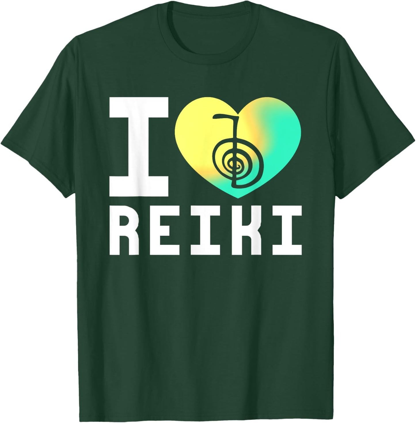 Heart Reiki Master Chakra Yoga Japan Healing Energy Esoteric T-Shirt - T-Shirt | Forest