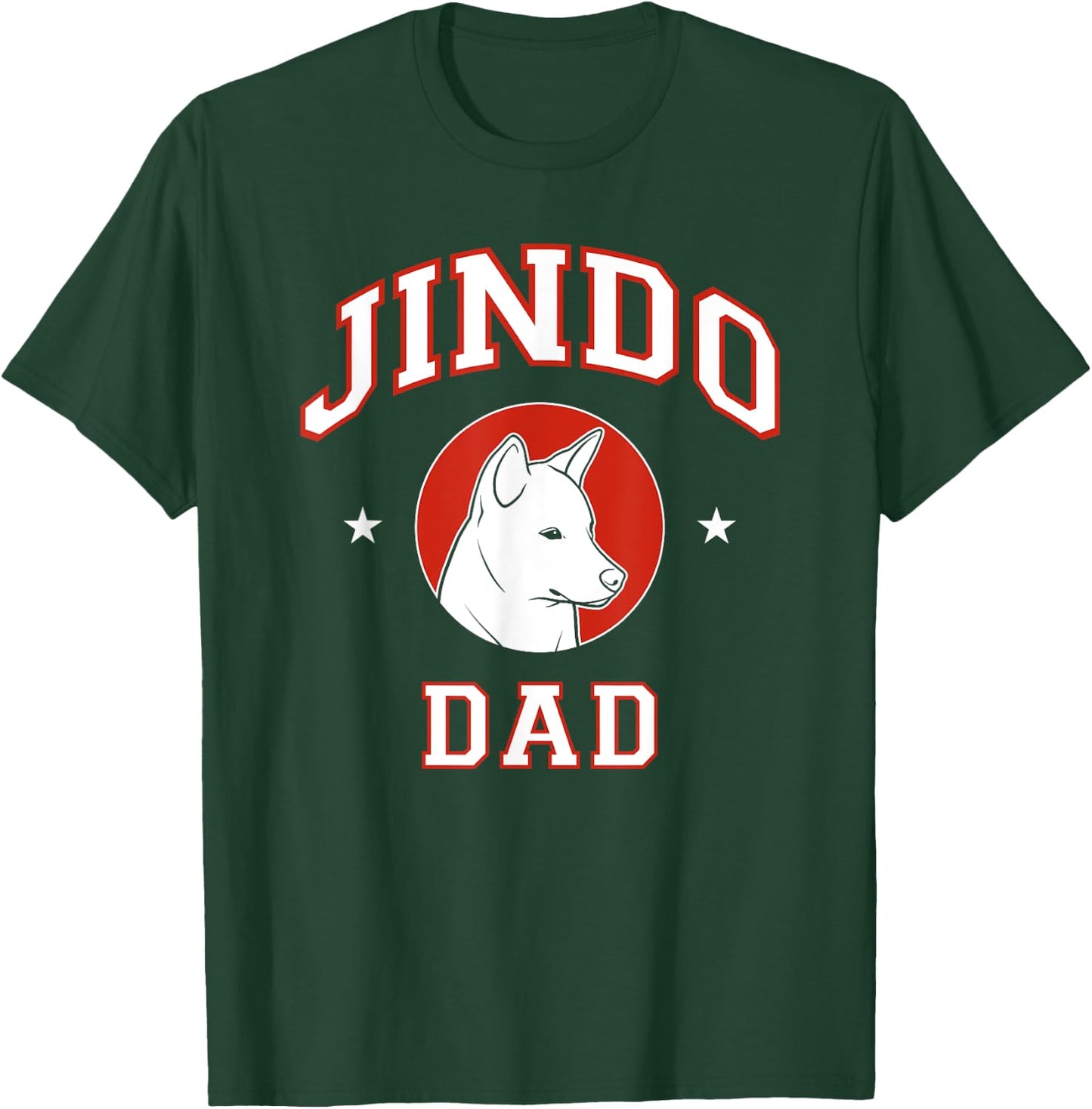 Jindo Dad Dog Father T-Shirt - T-Shirt | Forest