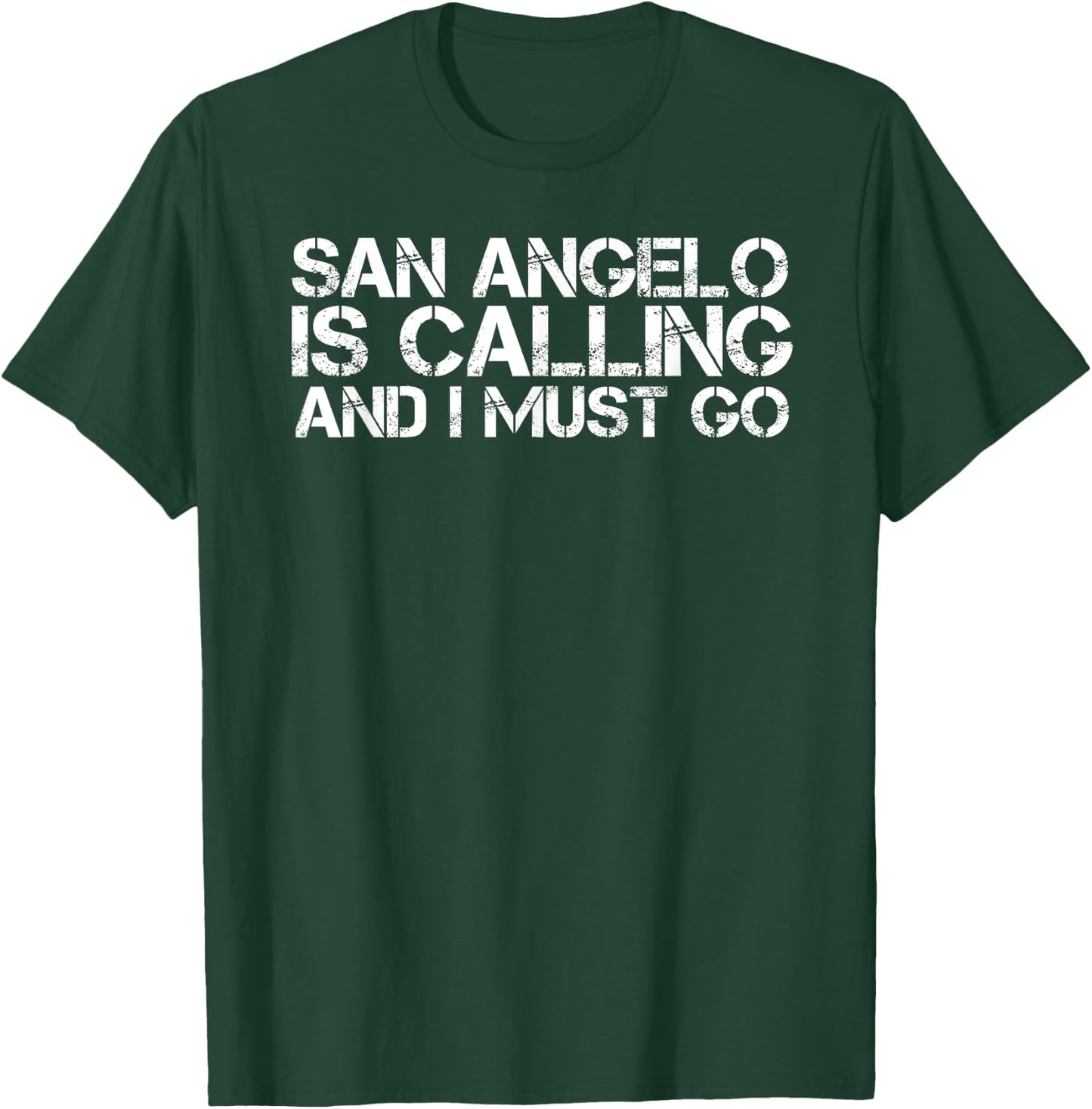 SAN ANGELO TX TEXAS Funny City Trip Home Roots USA Gift T-Shirt - T-Shirt | Forest