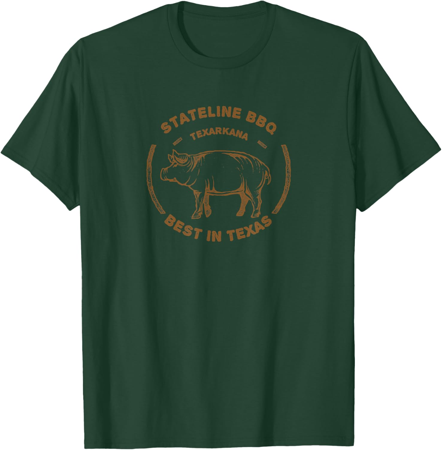 Stateline Texarkana Texas BBQ T-Shirt - T-Shirt | Forest