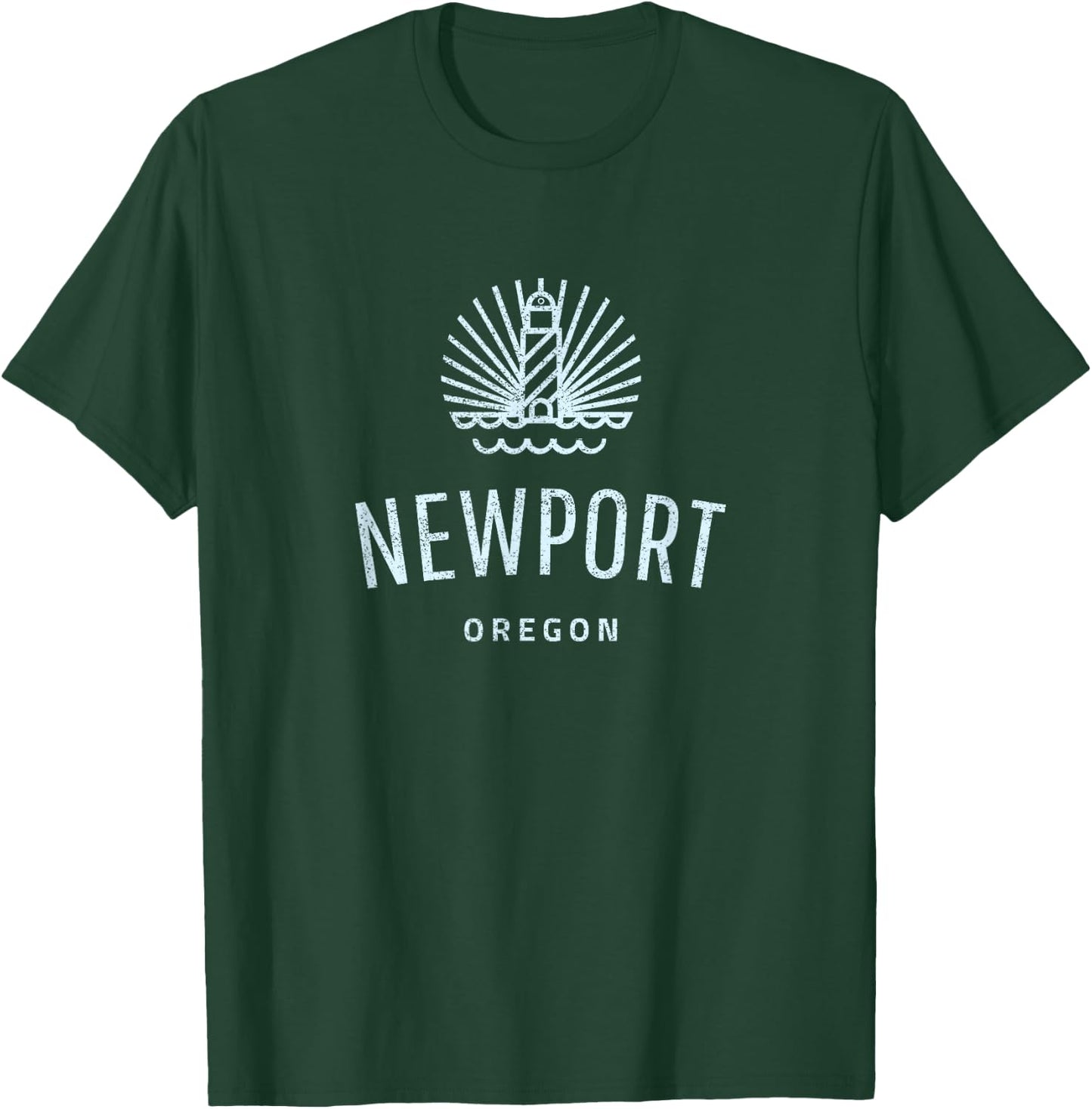 Newport Oregon Lighthouse Coast souvenir, Gift T-Shirt - T-Shirt | Forest