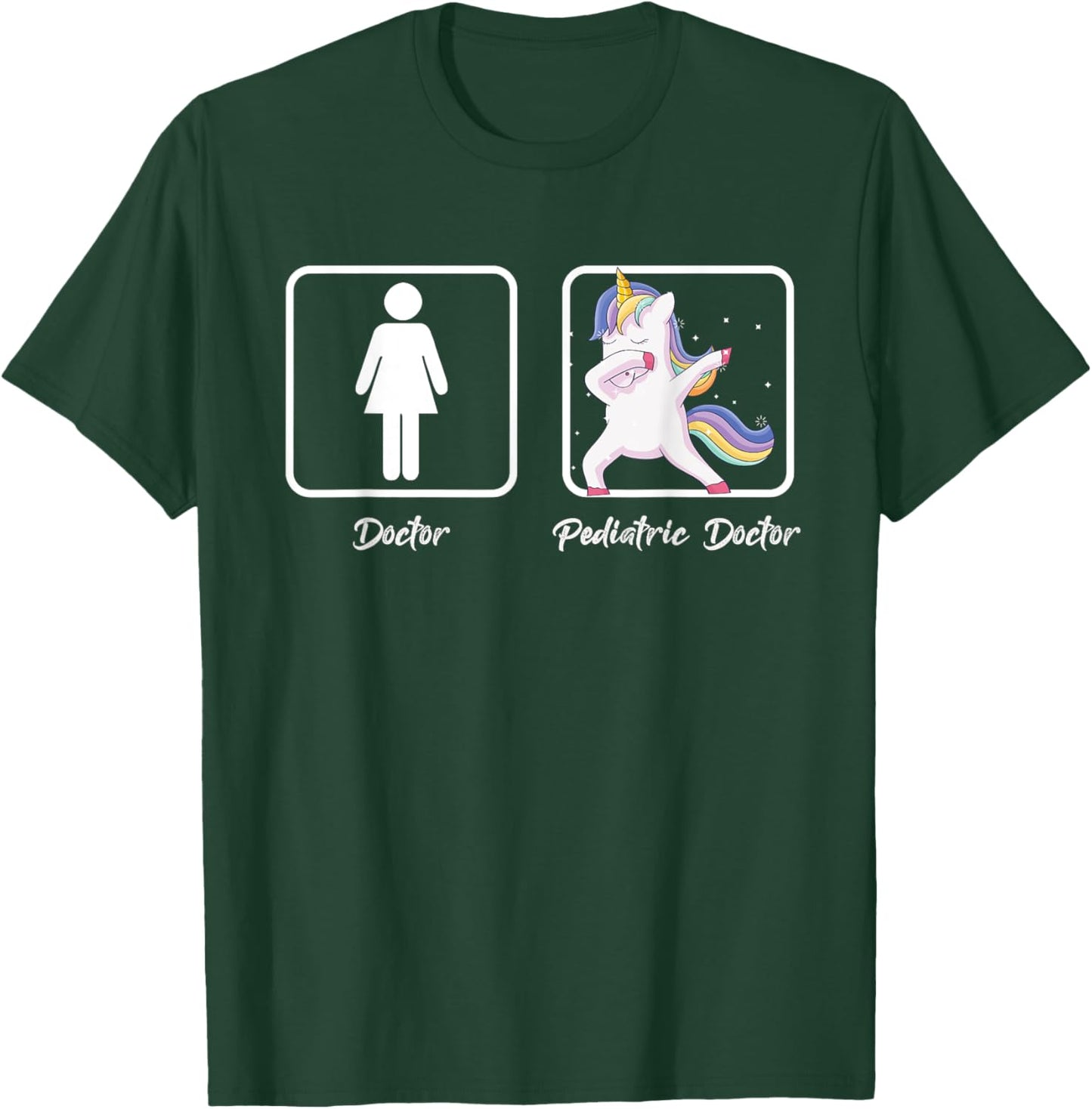 Unicorn Doctor Pediatric Children Health Pediatrician Gift T-Shirt - T-Shirt | Forest