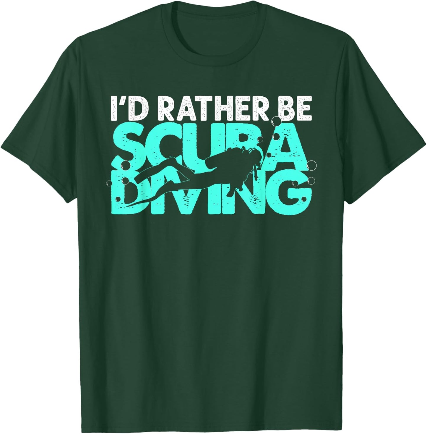 Cool Scuba Diving Women Snorkeler Beach Scuba Diver T-Shirt - T-Shirt | Forest