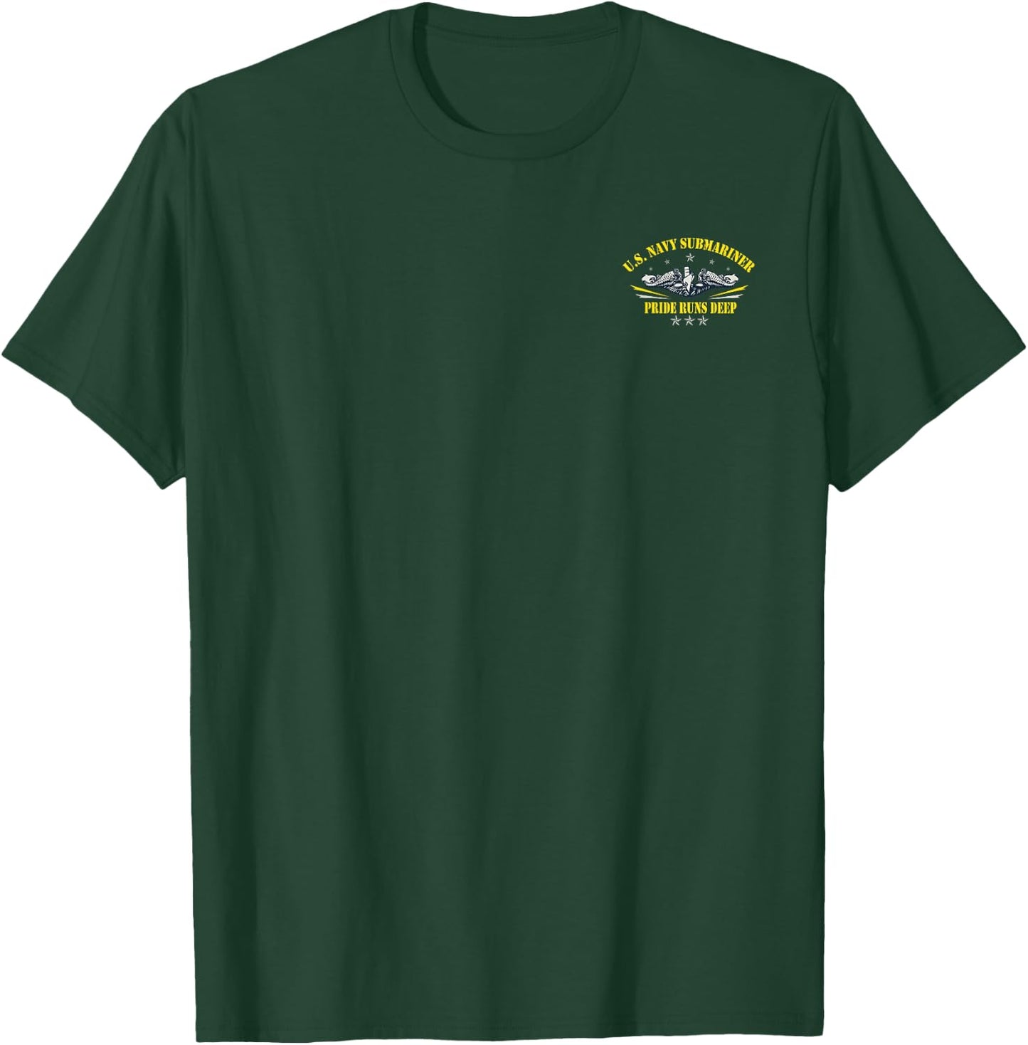 U.S Submariner Pride Runs Deep Flag Patriotic Veterans Day T-Shirt - T-Shirt | Forest