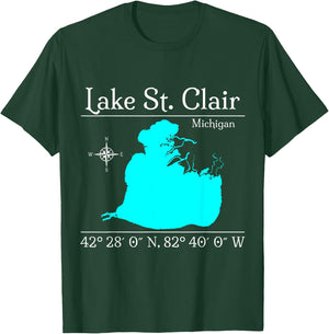 Lake St. Clair, Michigan T-Shirt - T-Shirt | Forest