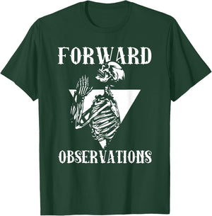 Praying Skeleton Forward Observation Cool Art T-Shirt - T-Shirt | Forest