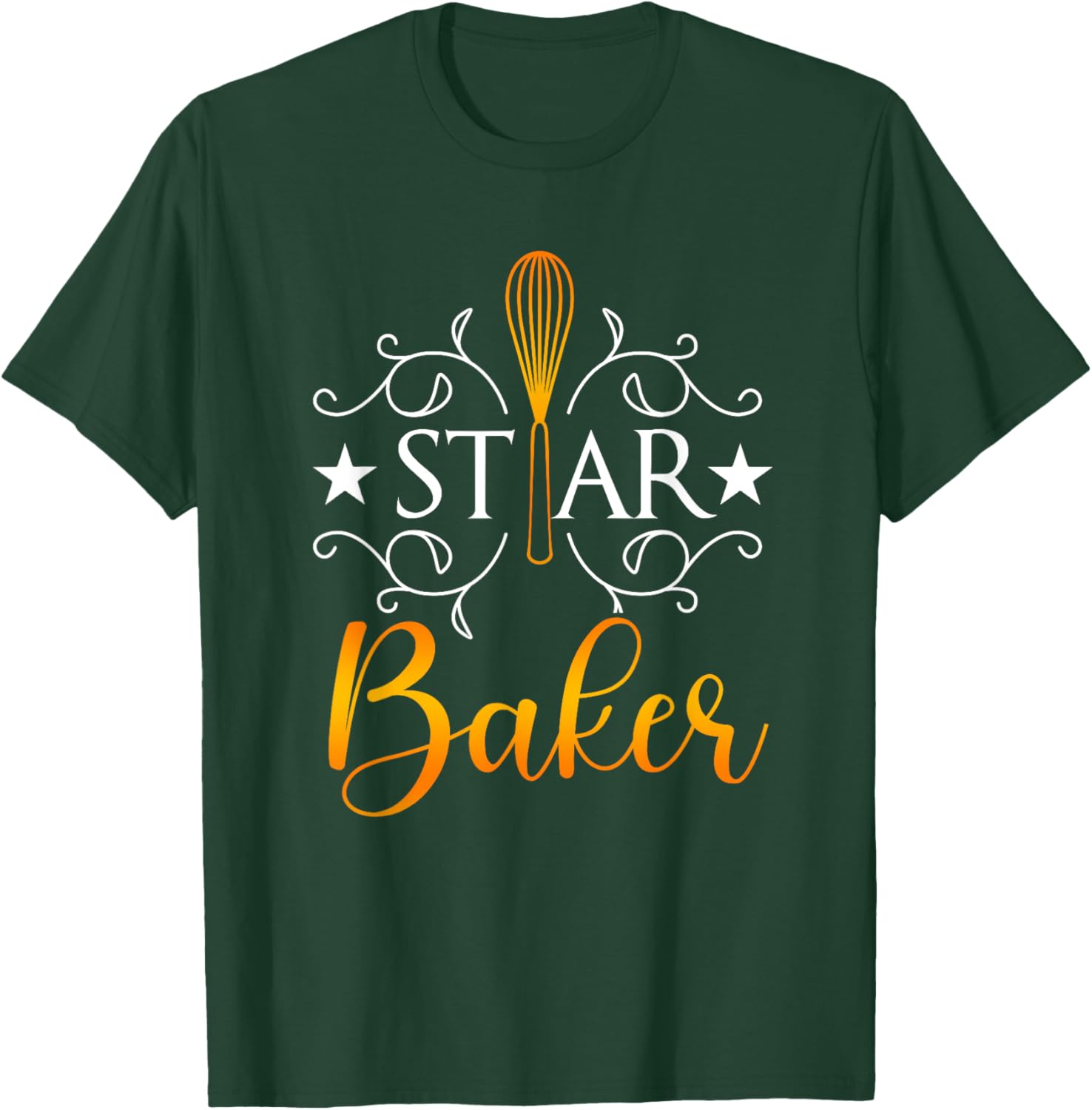 Best Baker Shirt Star Baker Humor Baking Gift T-Shirt - T-Shirt | Forest