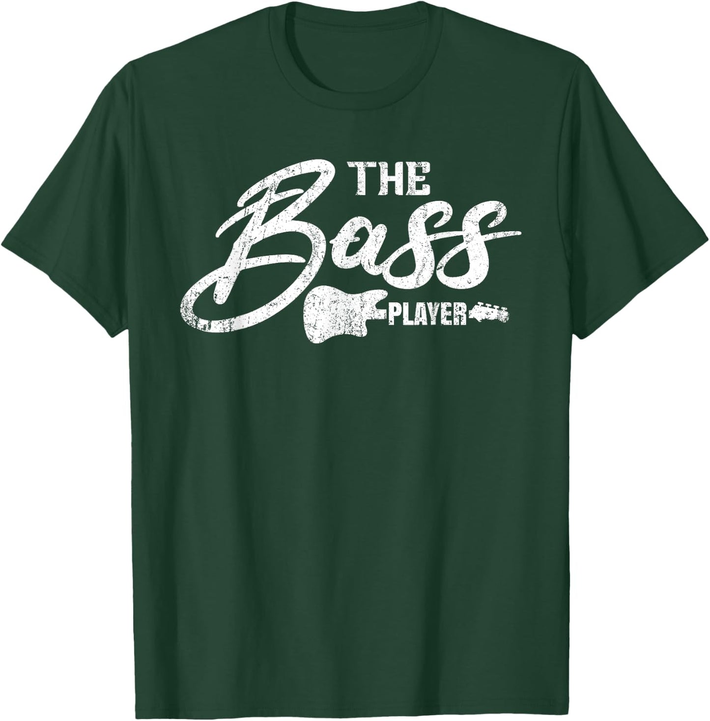 The Bass Player Guitarist Guitar Player Musician Music Bass T-Shirt - T-Shirt | Forest