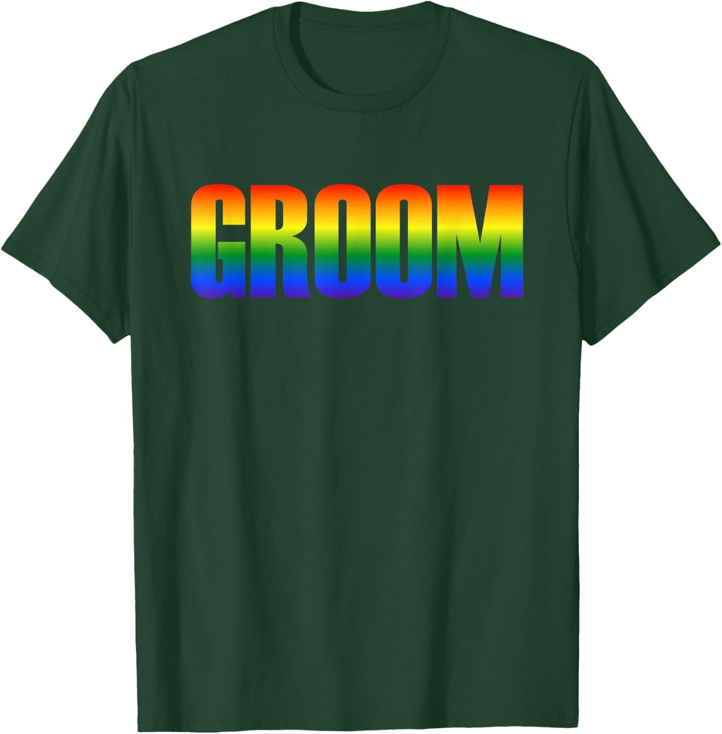 Groom Gay LGBT Same Sex Marriage Wedding Party T-Shirt - T-Shirt | Forest