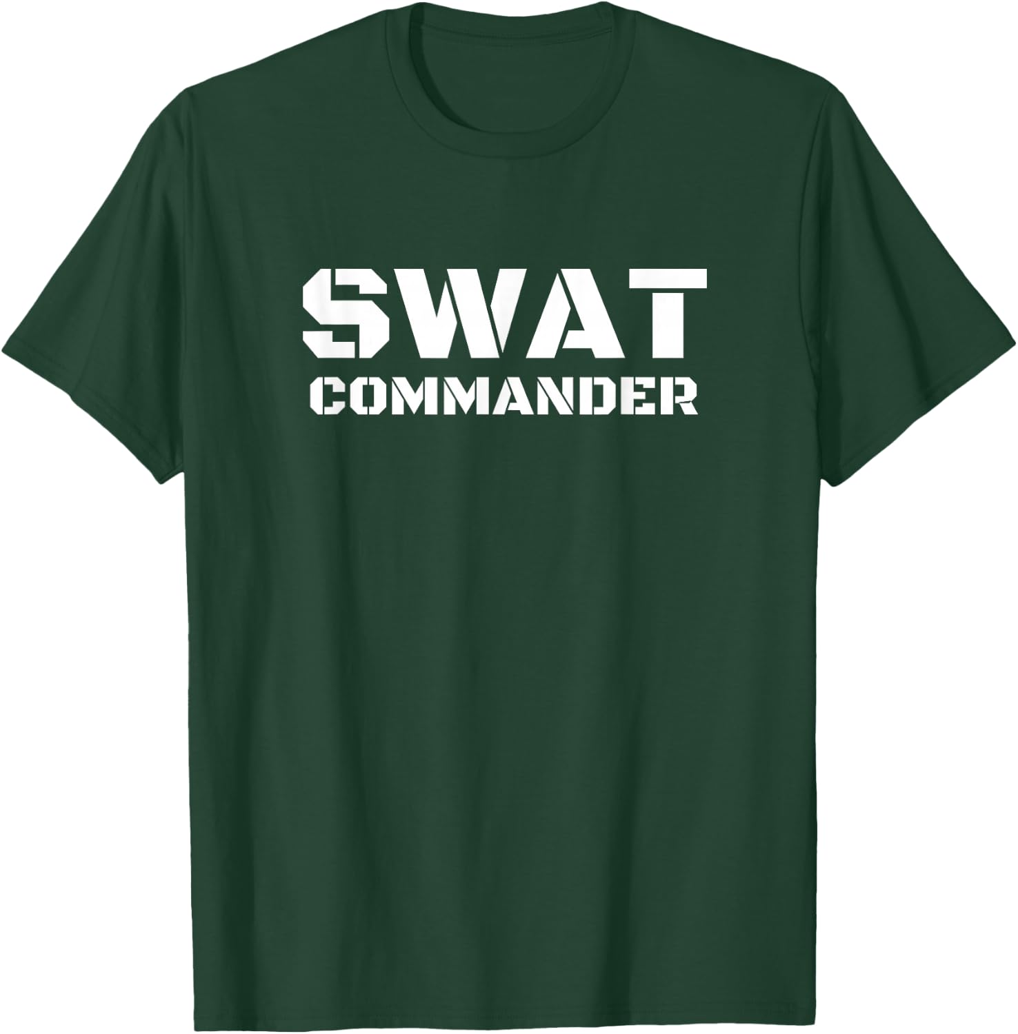 SWAT Commander Police Fancy Dress, Real Costume T-Shirt - T-Shirt | Forest
