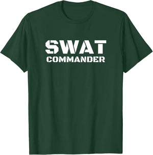 SWAT Commander Police Fancy Dress, Real Costume T-Shirt - T-Shirt | Forest
