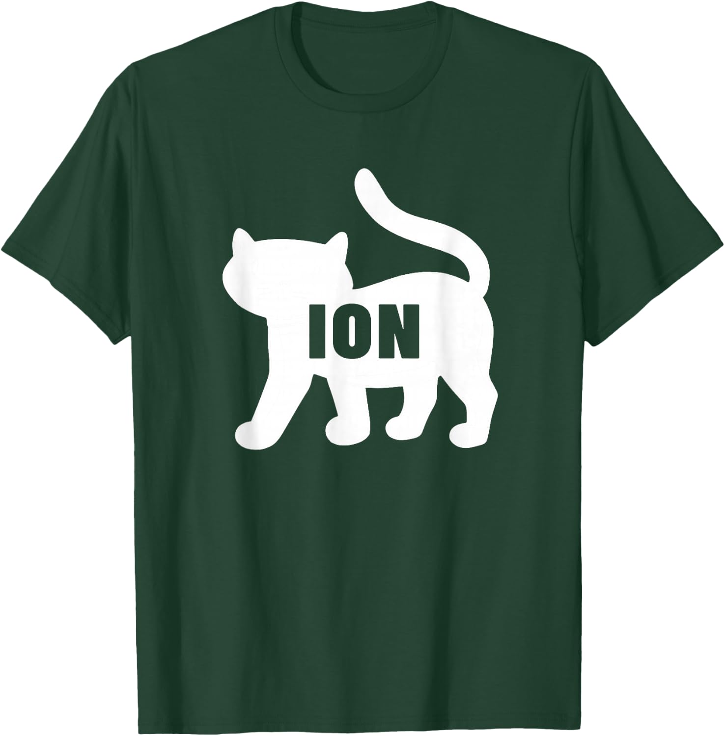 Chemistry Pun Cation Cat Laborator Chemist T-Shirt - T-Shirt | Forest