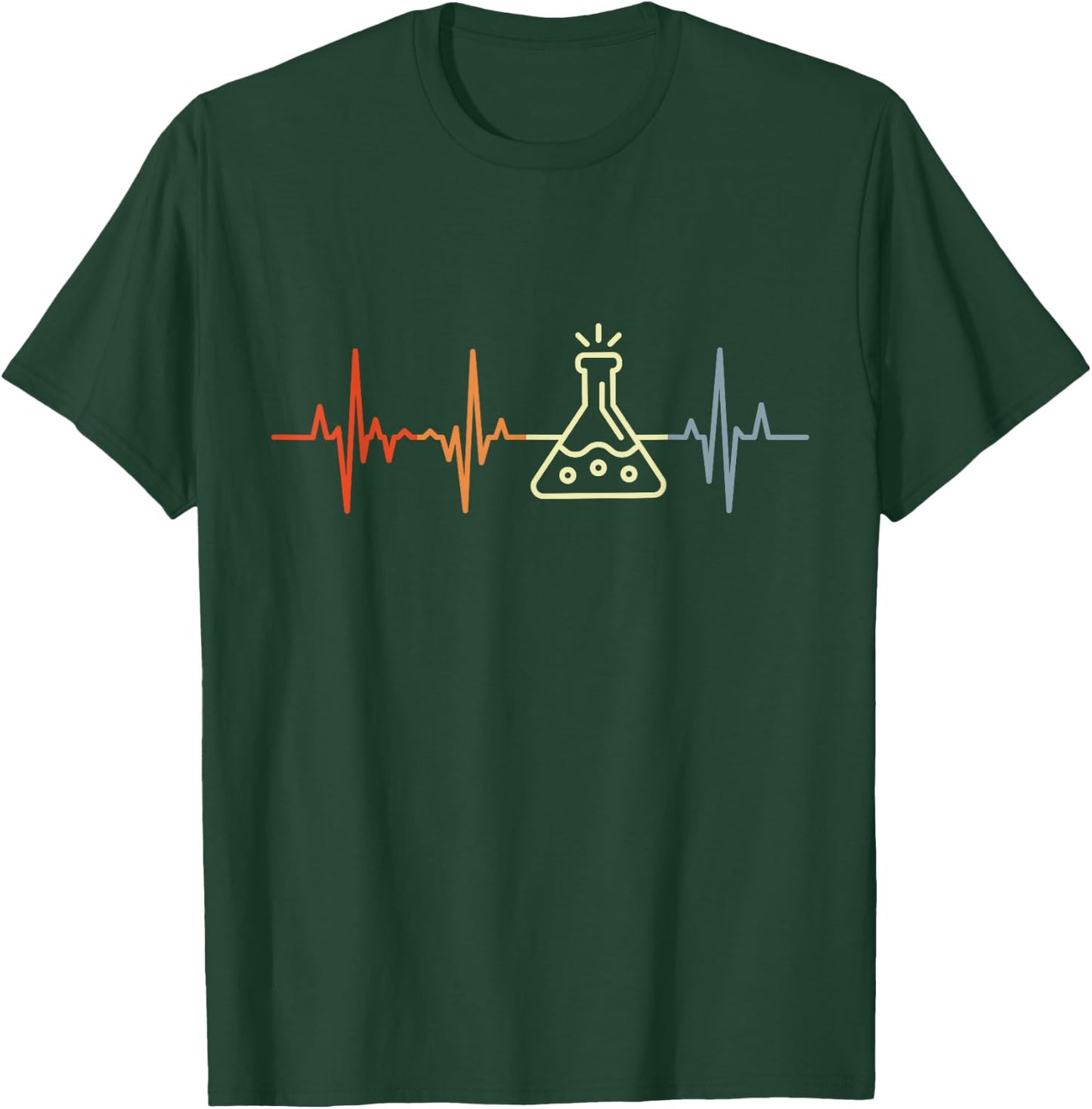 Vintage Chemistry Heartbeat T-Shirt - T-Shirt | Forest