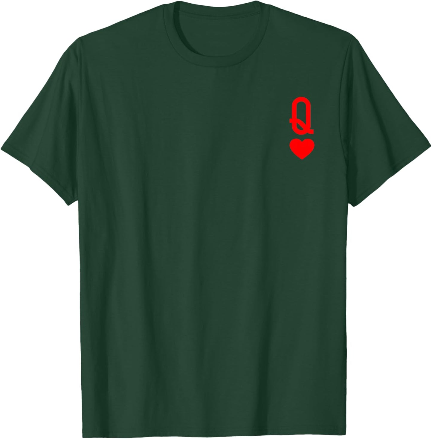 Queen of Heart King And Queen Easy Couple Halloween Costume T-Shirt - T-Shirt | Forest