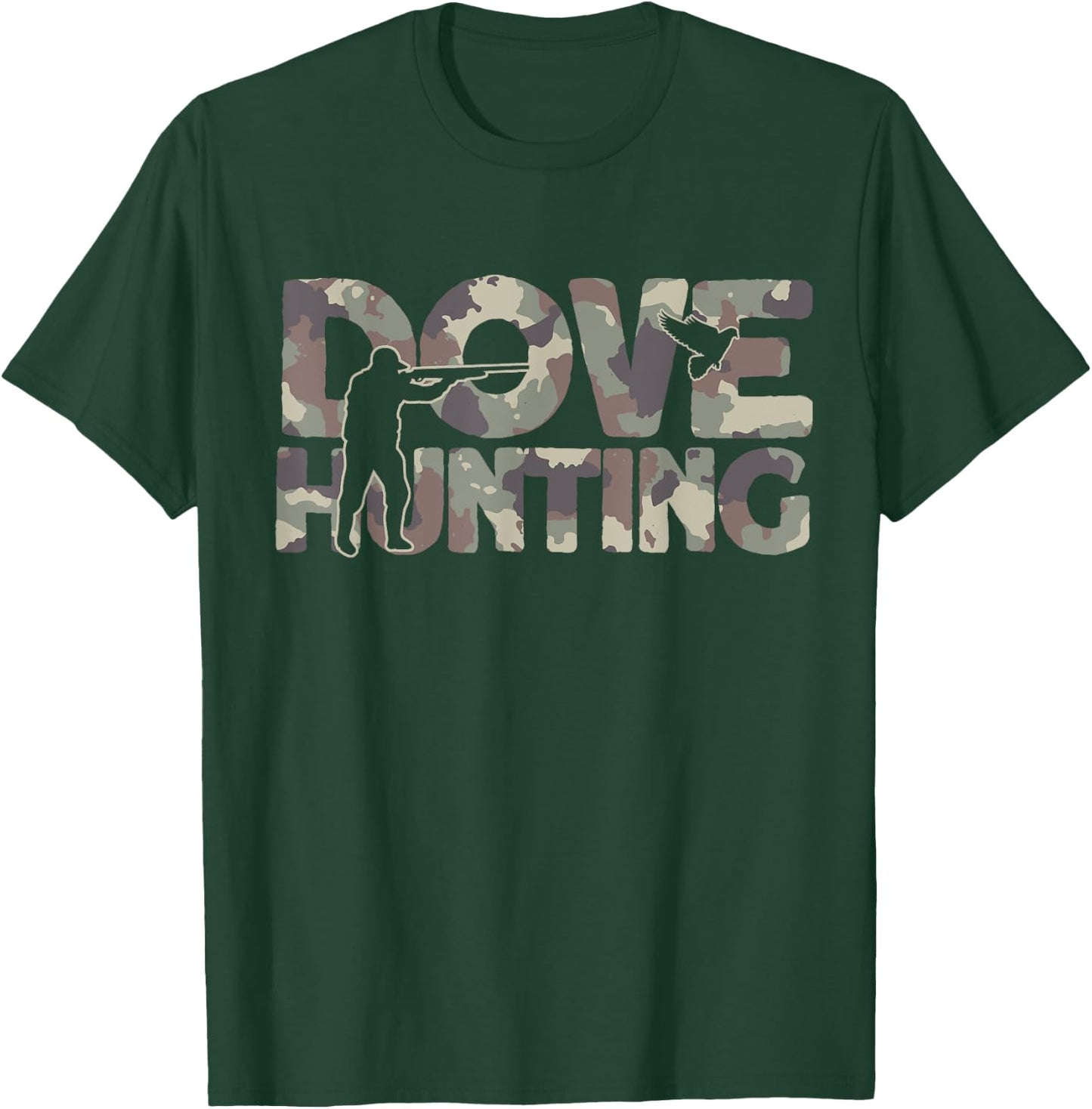 Dove Hunting Pigeon Camouflage Dove Hunter T-Shirt - T-Shirt | Forest