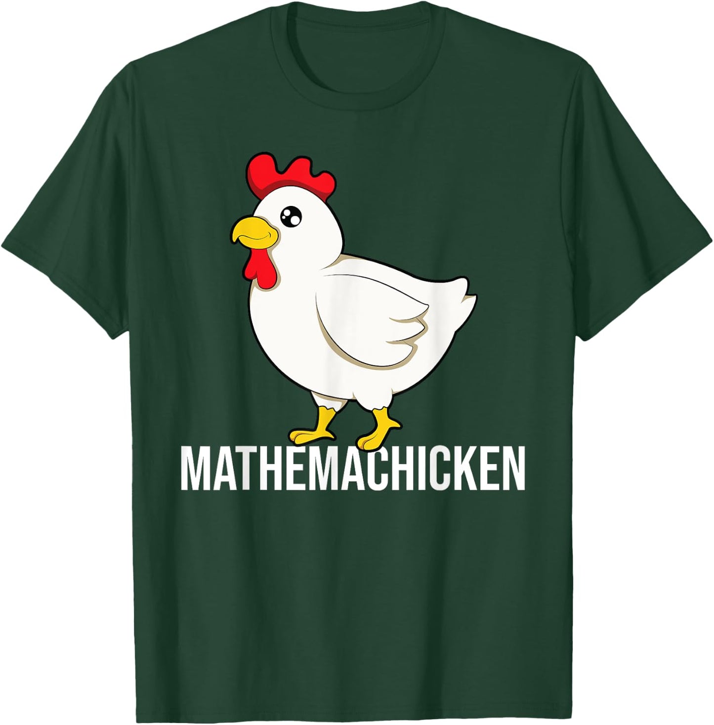 Chicken mathematician Math T-Shirt - T-Shirt | Forest