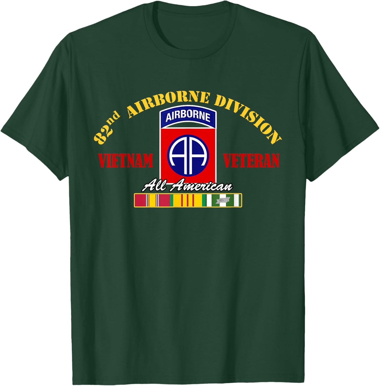 82ND AIRBORNE DIVISION Vietnam Veteran T-Shirt - T-Shirt | Forest