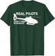 Funny Real Pilots Don't Need Runways Helicopter Pilot Gift T-Shirt - T-Shirt | Forest
