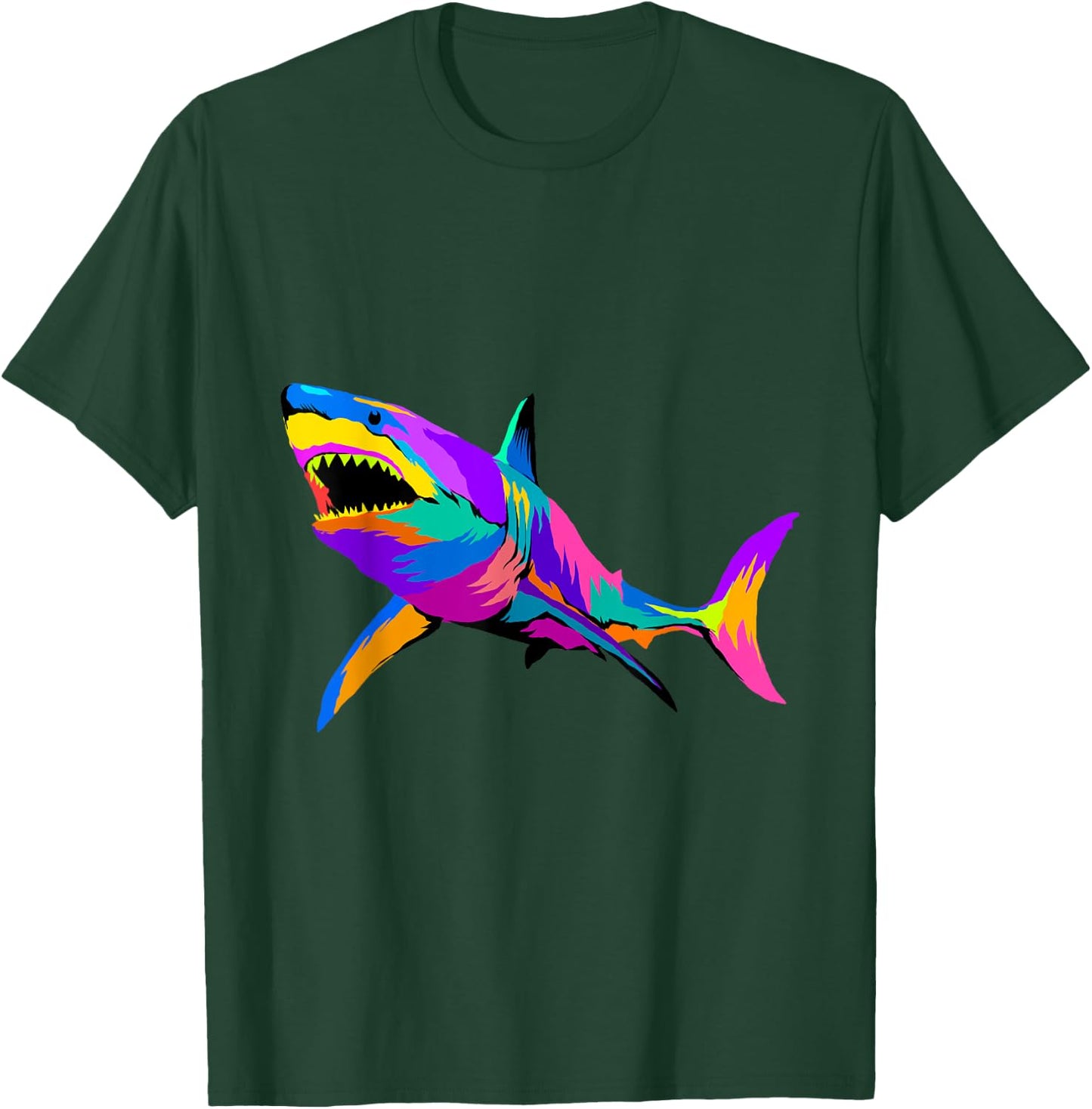 Pop Art Shark Shirt Marine Biology Sea Animal Shark Lover T-Shirt - T-Shirt | Forest