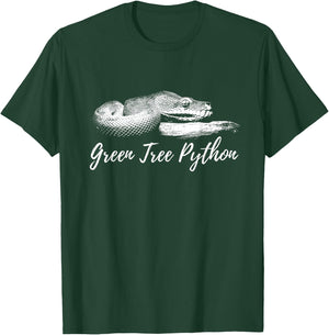 Green Tree Python Morelia Viridis Chondro Snake T-Shirt - T-Shirt | Forest