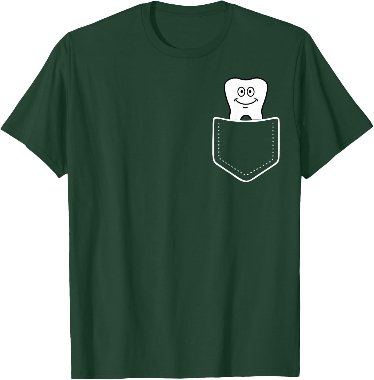 funny tooth pocket, Tooth Dental Assistant T-Shirt - T-Shirt | Forest