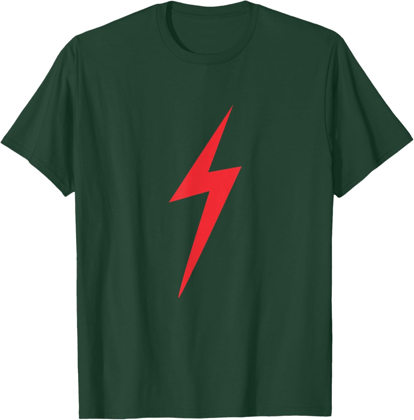 Red Lightning Electric Bolt Storm Graphic T-Shirt - T-Shirt | Forest