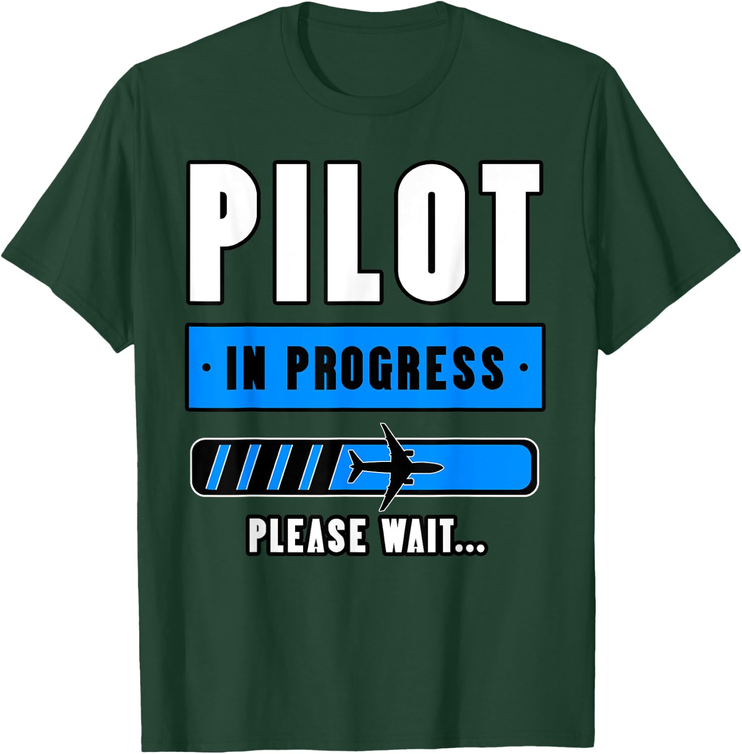 Pilot Airplane Aviation Aircraft Students Aviator Aviatrices T-Shirt - T-Shirt | Forest