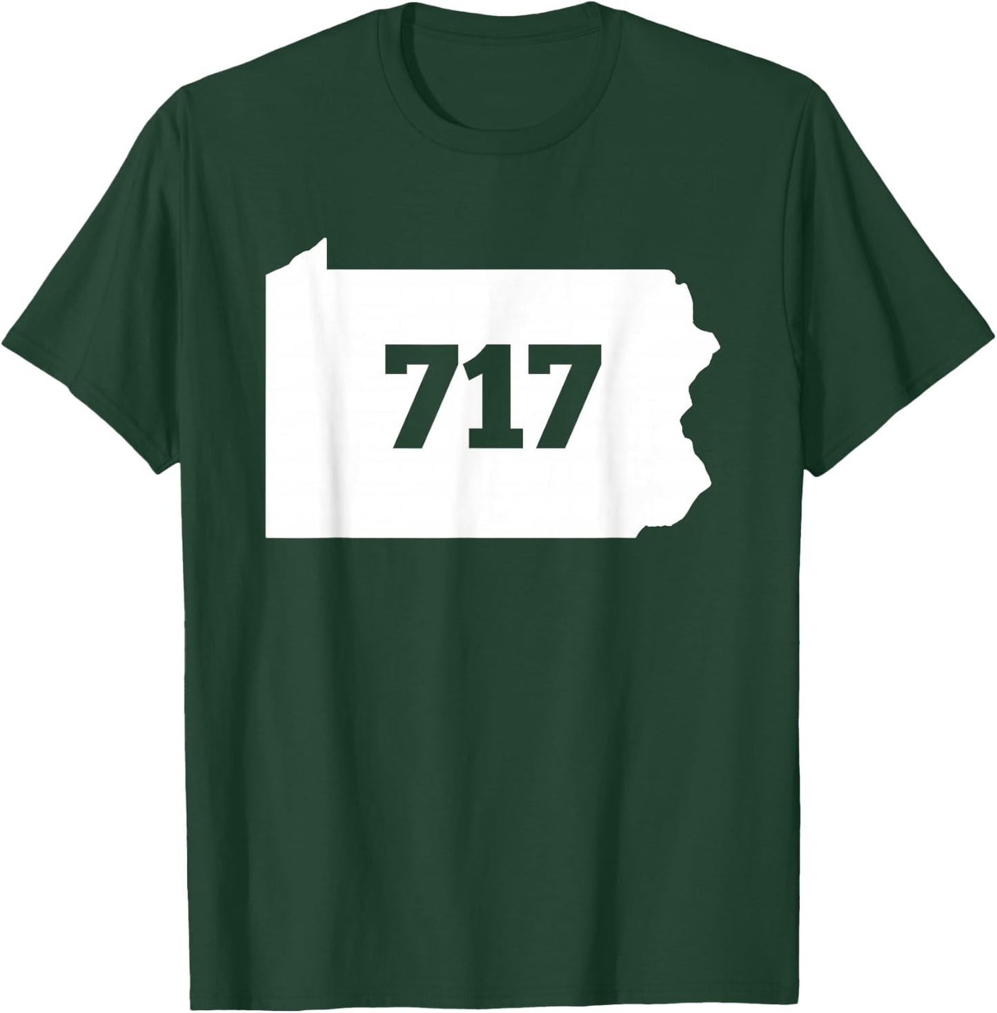 Pennsylvania 717 Area Code T-Shirt - T-Shirt | Forest