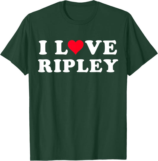I Love Ripley Matching Girlfriend & Boyfriend Ripley Name T-Shirt - T-Shirt | Forest