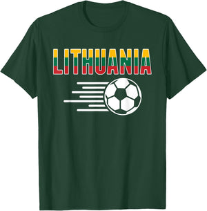 Lithuania Soccer Fans Jersey - Support Lithuanian Football T-Shirt - T-Shirt | Forest