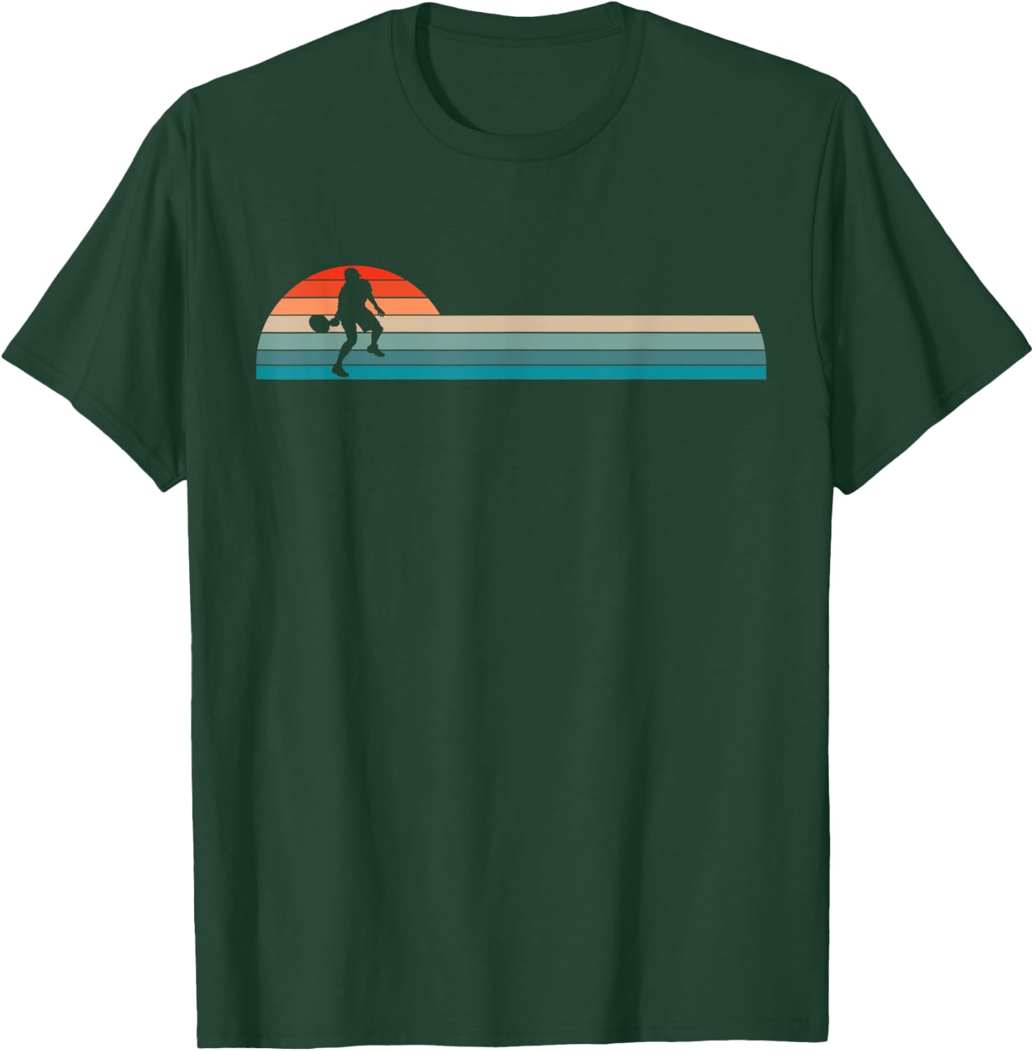Vintage Retro Pickleball Player Small T-Shirt - T-Shirt | Forest