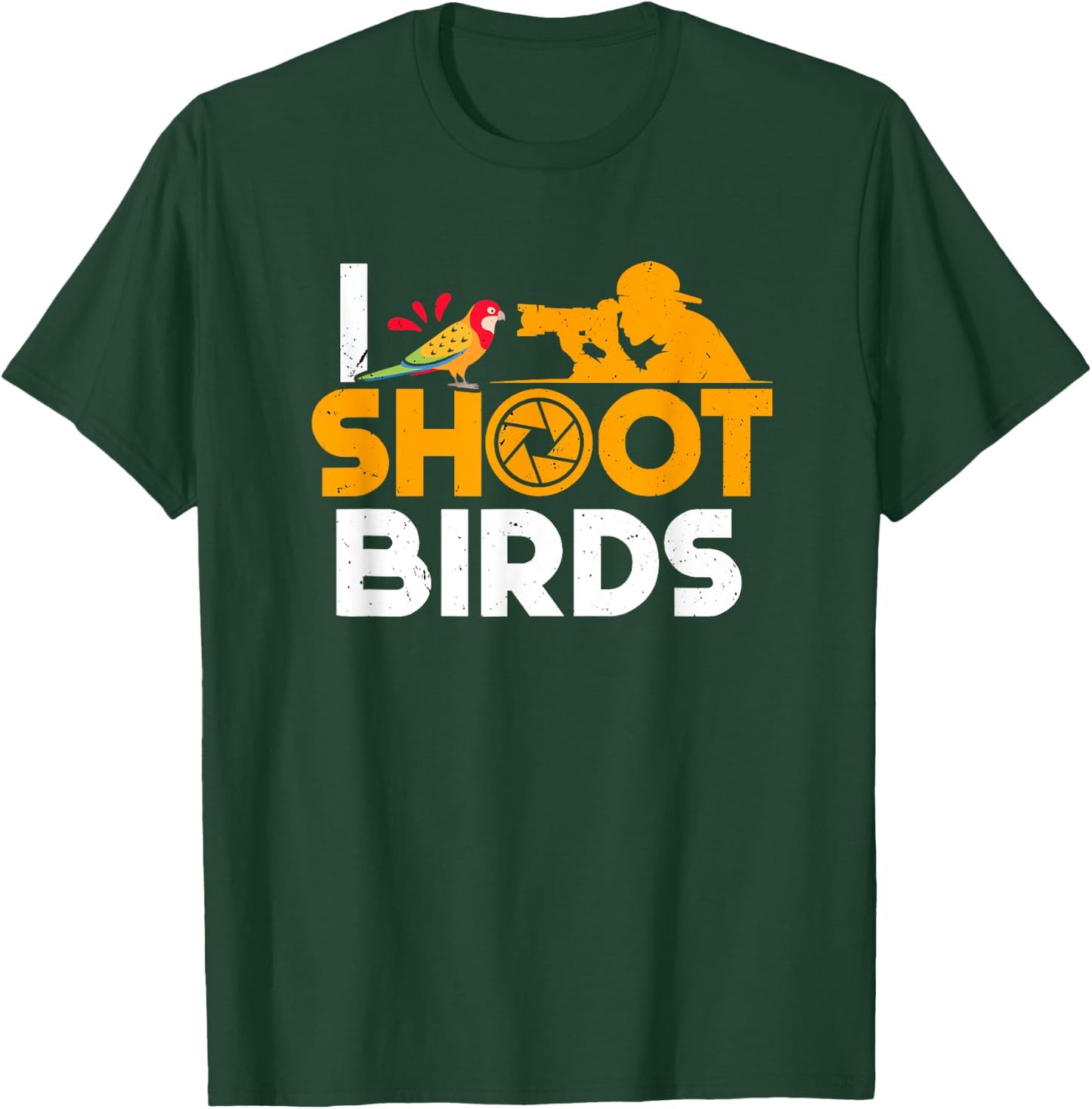 Bird Photographer Shoot Birds Birdwatching Photography T-Shirt - T-Shirt | Forest