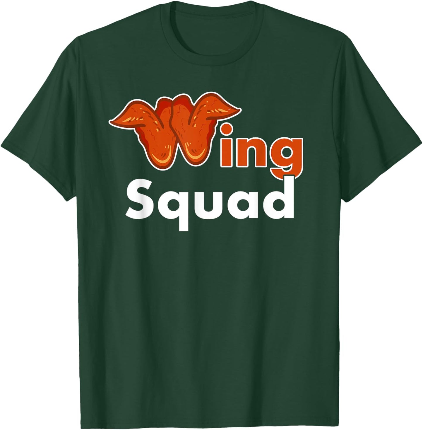 Chicken Wing Shirt Wing Squad Funny Fried Chicken Lover T-Shirt - T-Shirt | Forest