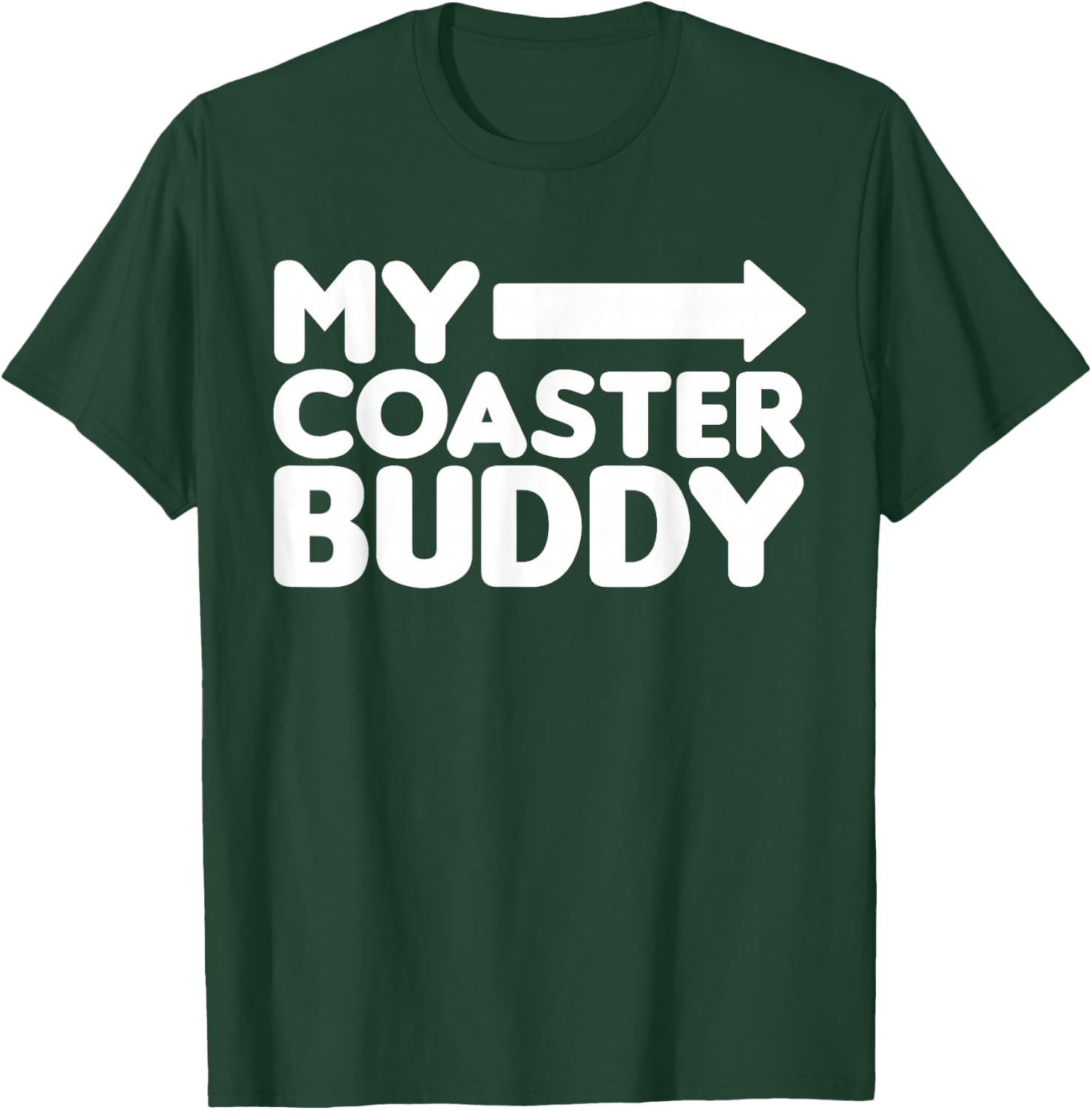 My Coaster Buddy Set 1/2 pointing right, Roller Coaster T-Shirt - T-Shirt | Forest