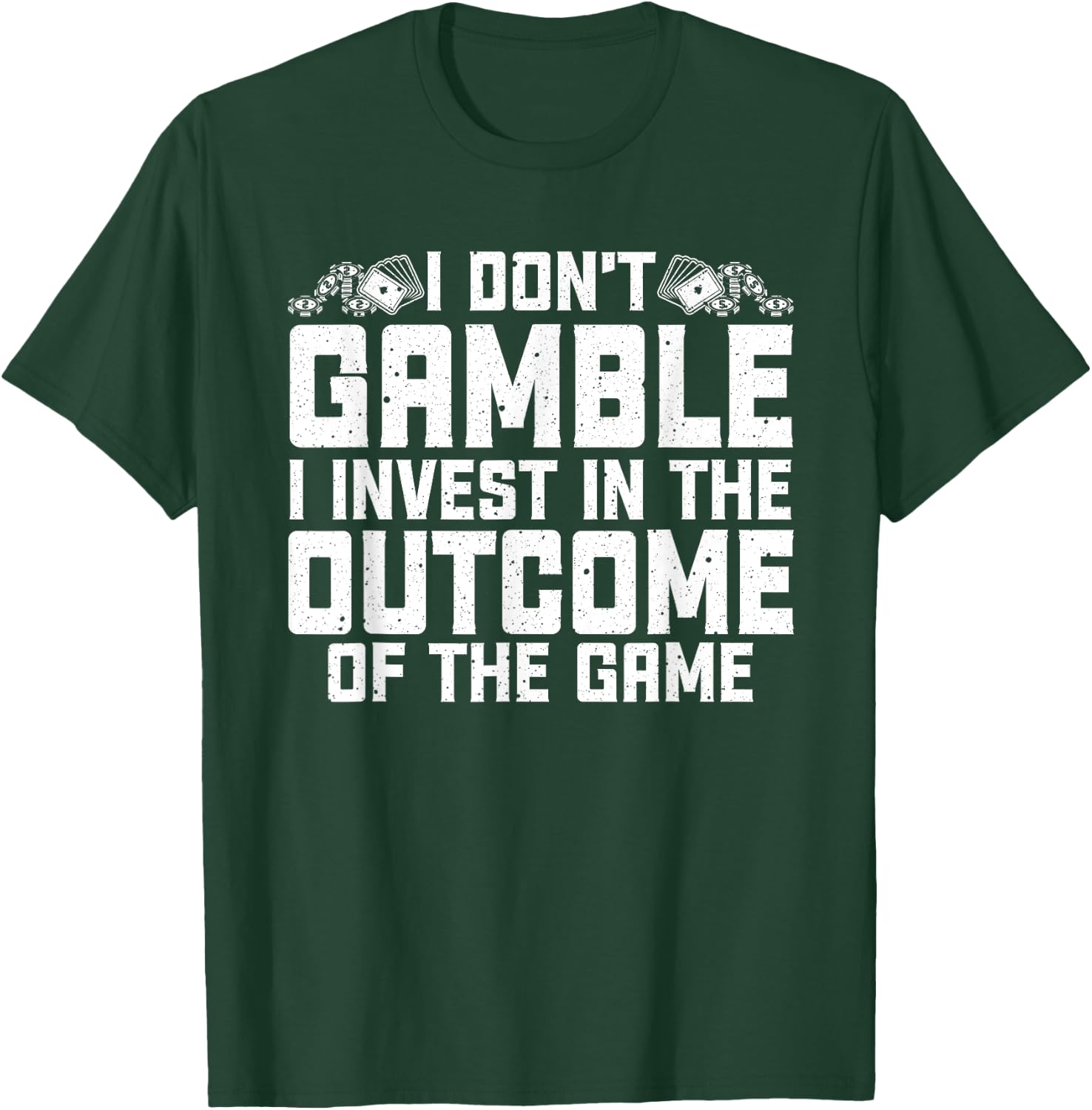 Funny Gambling Art Women Gambler Poker Casino Lover T-Shirt - T-Shirt | Forest