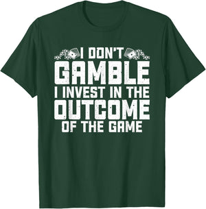 Funny Gambling Art Women Gambler Poker Casino Lover T-Shirt - T-Shirt | Forest