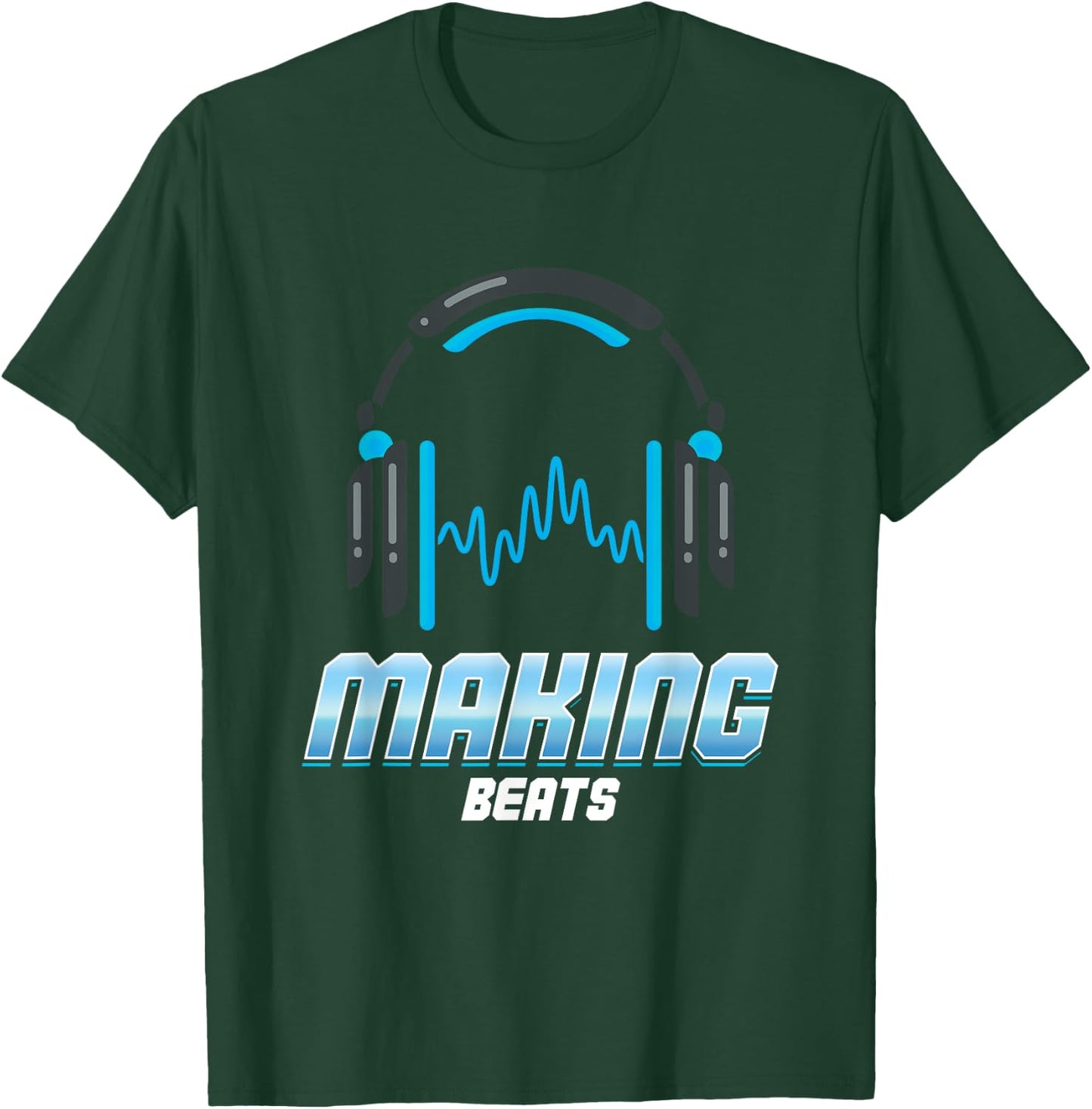 Making Beats Headphones | Music DJ | Dancing Beats T-Shirt - T-Shirt | Forest