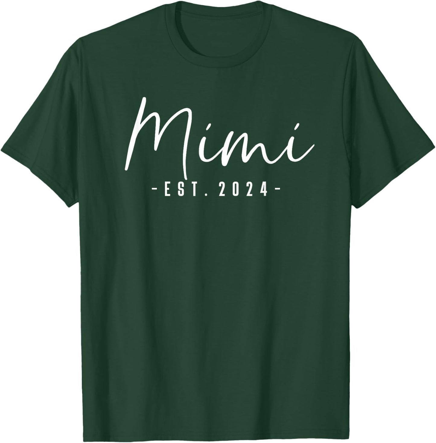 Mimi Est 2024 Mimi To Be Gifts New Grandma Pregnancy T-Shirt - T-Shirt | Forest