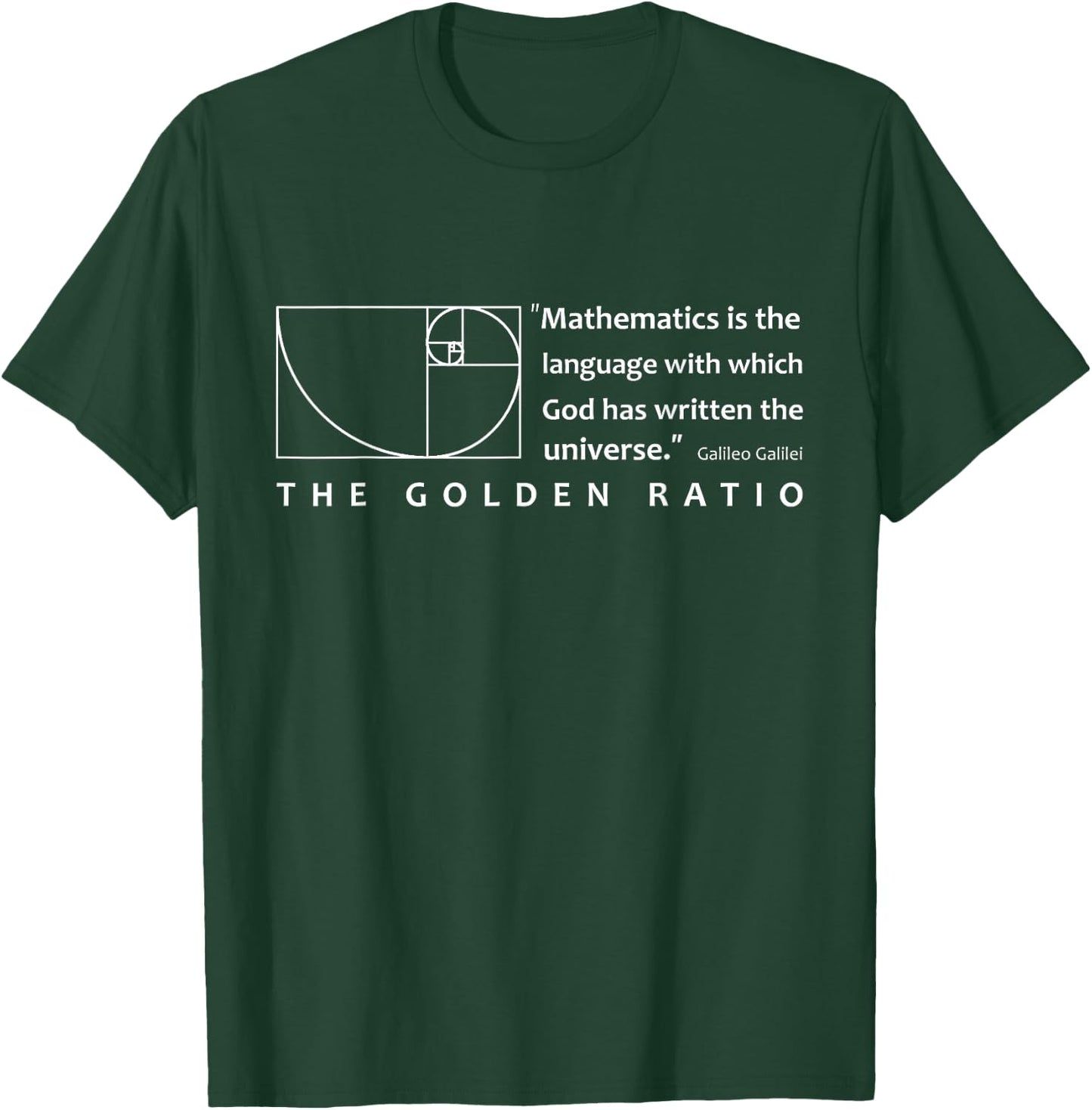 Cool Math Golden Ratio Fibonacci Gifts T-Shirt - T-Shirt | Forest