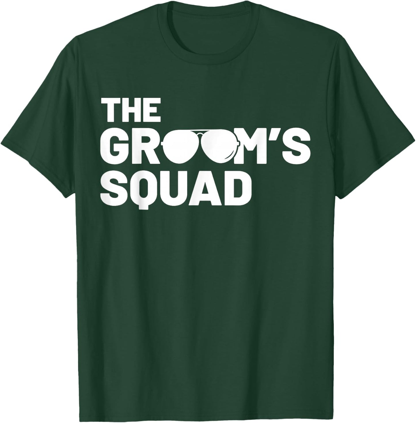 Groomsmen Groom Squat Men Bachelor Supplies Party Wedding T-Shirt - T-Shirt | Forest