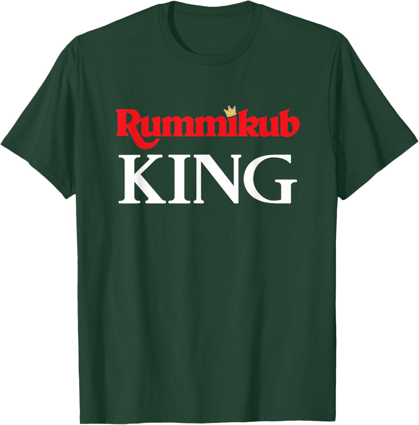 Rummikub King Logo With Royal Crown T-Shirt - T-Shirt | Forest