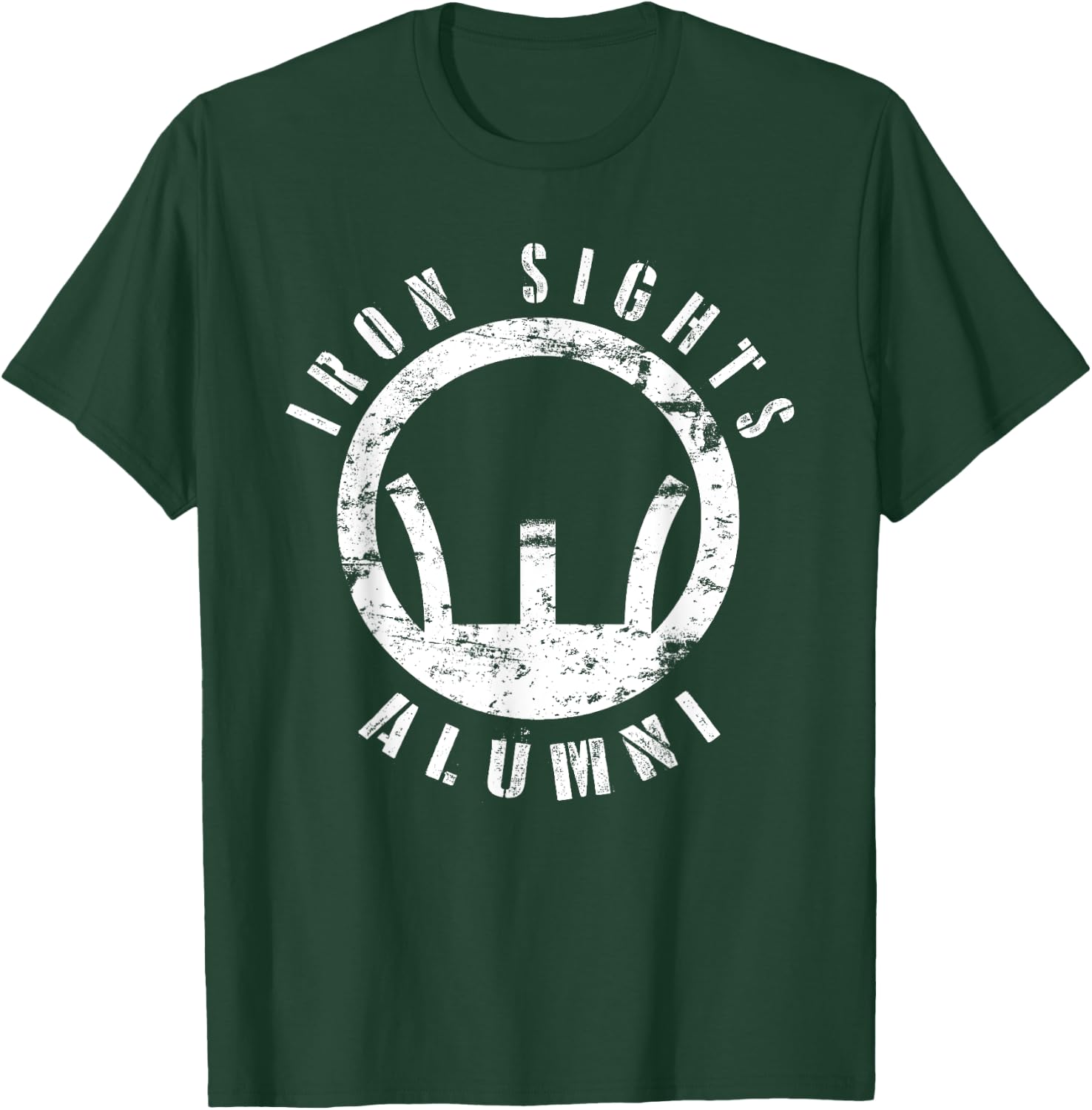 Iron Sights Alumni Boot Camp Shooting Marksmanship Veteran T-Shirt - T-Shirt | Forest