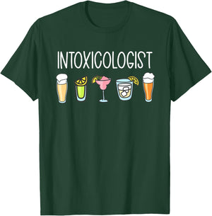 Funny Bartender Drinks Intoxicologist Bartending T-Shirt - T-Shirt | Forest