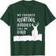 Hunter Dad Hunts Deer With Kids Sons Daughter Gift From Kids T-Shirt - T-Shirt | Forest