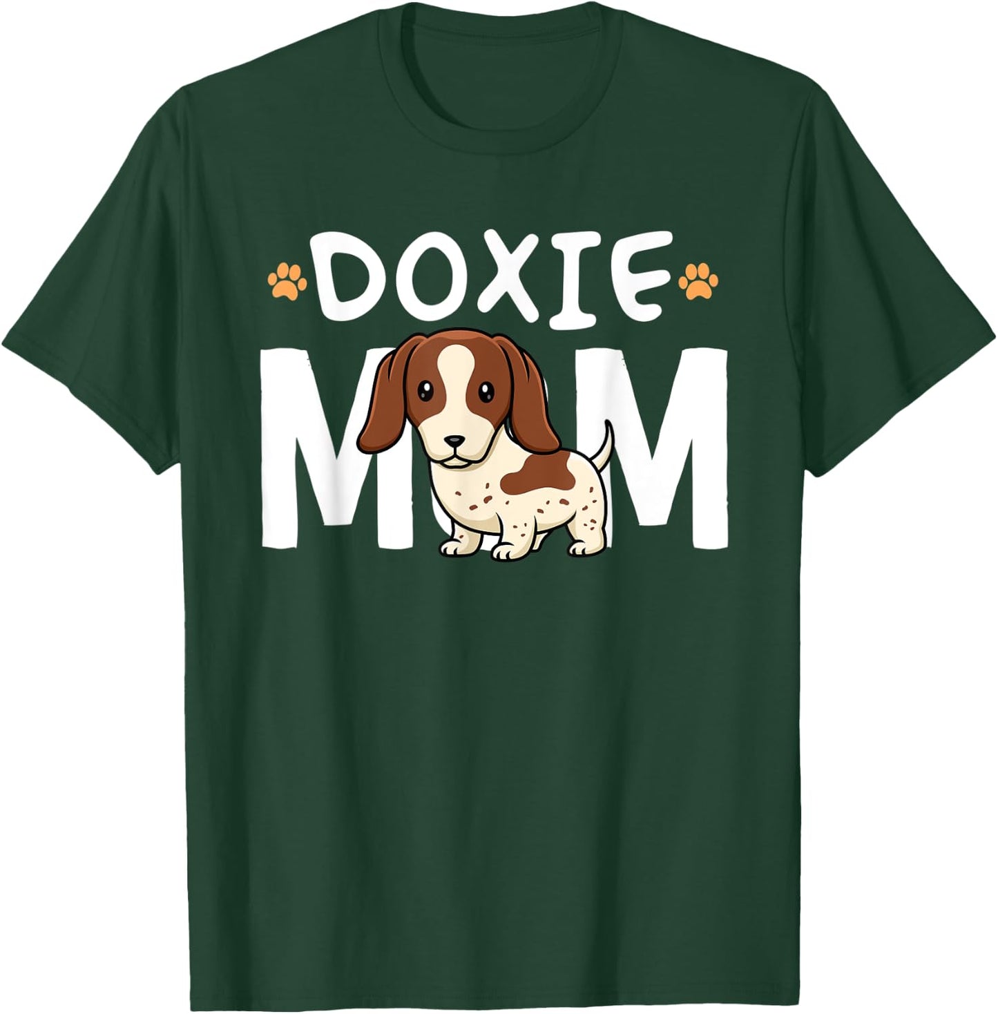 Piebald Dachshund Mom Shirt Doxie Mama Dog Lover Women Kids T-Shirt - T-Shirt | Forest