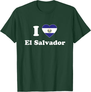 I Love El Salvador I Heart El Salvador Salvadoran T-Shirt - T-Shirt | Forest